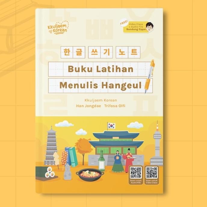 Kkuljaem Paket Jago Bahasa Korea | Buku Belajar Bahasa Korea Dasar | Buku Belajar Bahasa Korea Menen