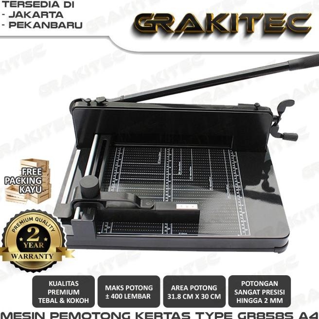 

Mesin Pemotong Kertas 1 Rim Grakitec Type Gr858S A4