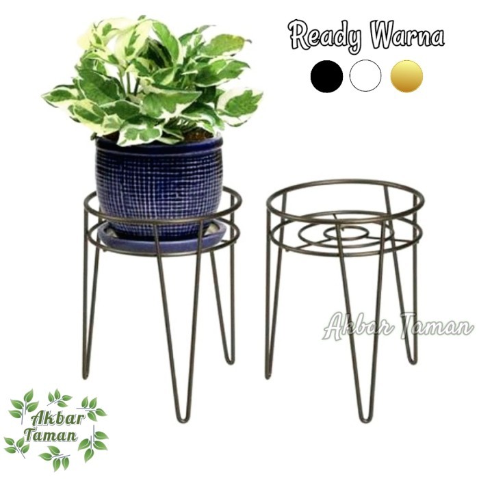 DUDUKAN POT BUNGA BESI / STANDING JENGKOK POT BUNGA BESI