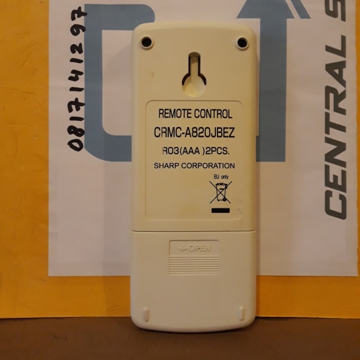 Remote remote AC SHARP CRMC - A820 JBEZ ORIGINAL