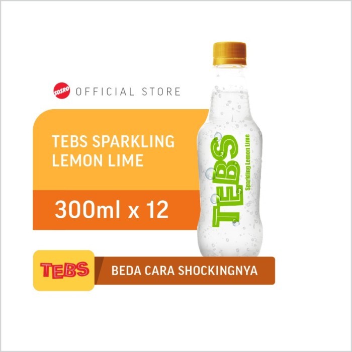 

TEBS Sparkling Lemon Lime PET 300ml 1 dus isi 12 pcs - minuman murah