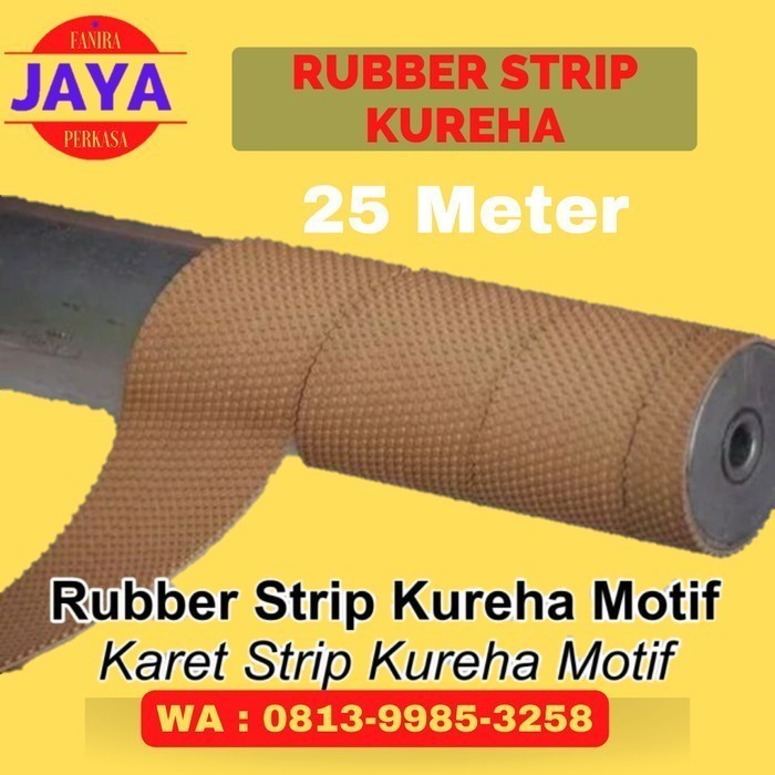 Karet Rubber Strip Kureha Motif Warna 25 Meter - FJP