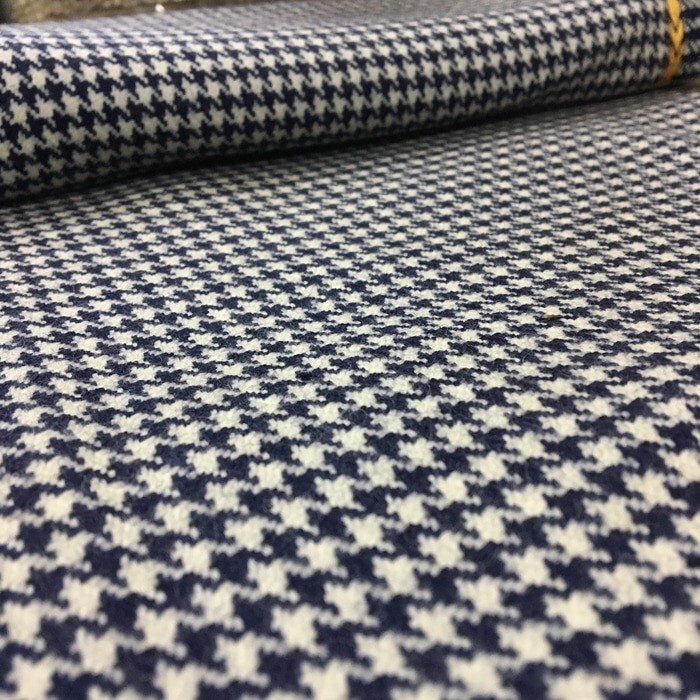 Bahan kain wool motif houndstooth