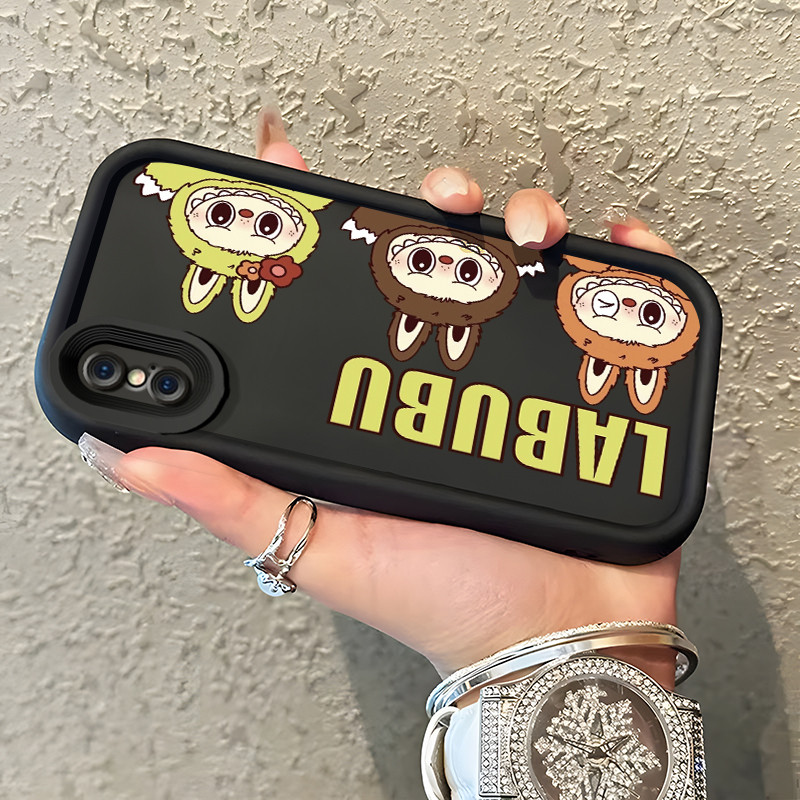 Casing Hp Untuk iPhone X Xr Xs Max Case Casing pola Monster Kecil Kasing Softcase Silikon HP Cesing 