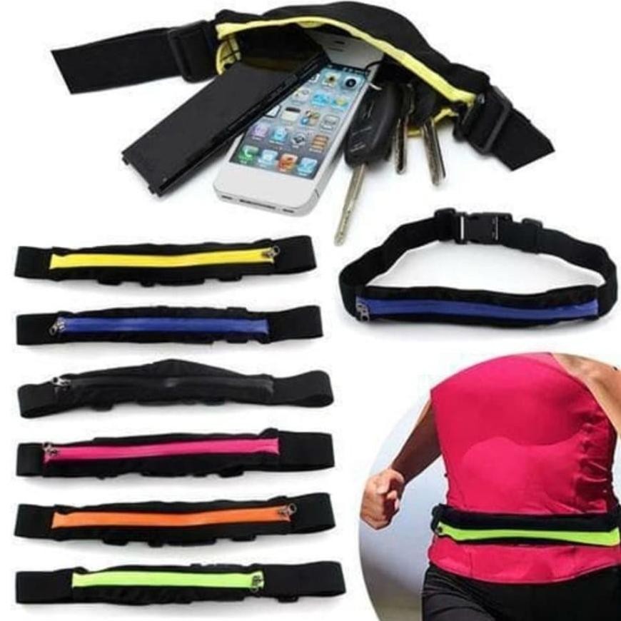 Fn-56 Tas Pinggang Kecil Small Smart Belt Sport Mini Tempat Taruh Kunci Hp Waktu Olahraga Gym Joggin