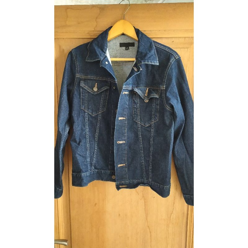 jaket pria denim uniqlo original second preloved