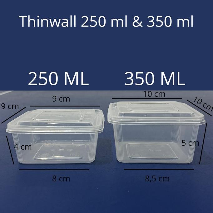 THINWALL ENVI 250 ML SAMPAI 3000 ML | THINWALL KOTAK MAKAN | THINWALL KOTAK | THINWALL ENVI | THINWA