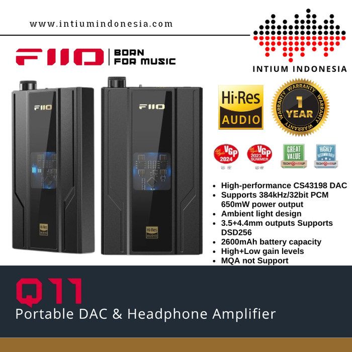 FiiO Q11 Portable DAC and Headphone Amplifier