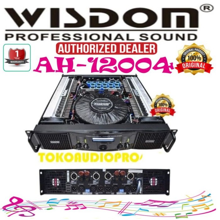 Wisdom AH12004 4-Channel Power Amplifier