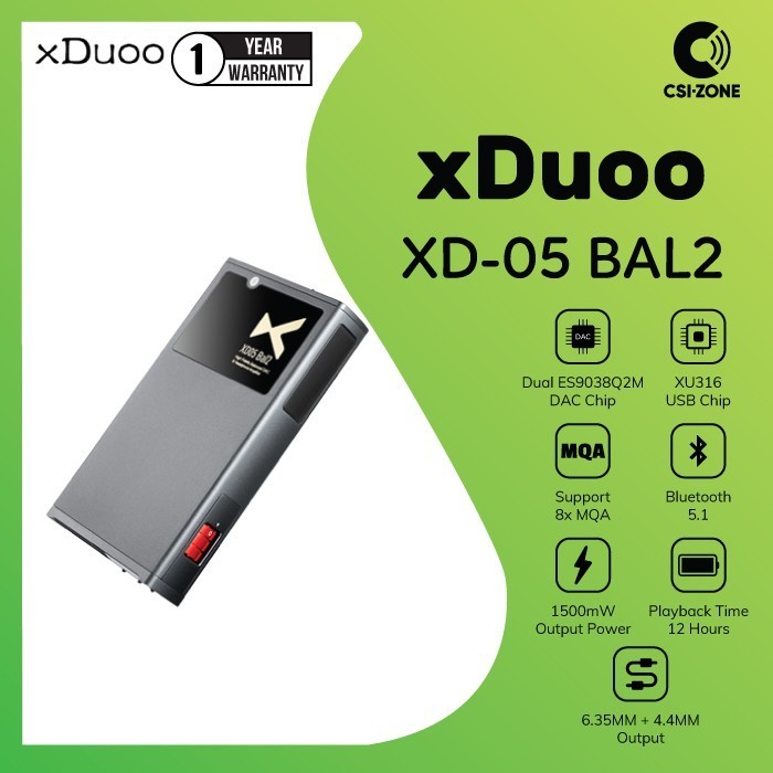 xDuoo XD-05 BAL2 / XD05 BAL2 Balance Portable Headphone DAC Amplifier