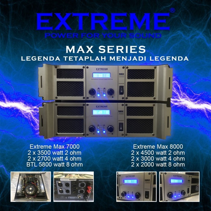 Extreme MAX 8000 MAX8000 Power Amplifier