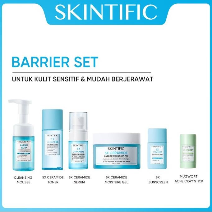 SKINTIFIC 5X Ceramide Skincare 6pcs Set Repair Barrier