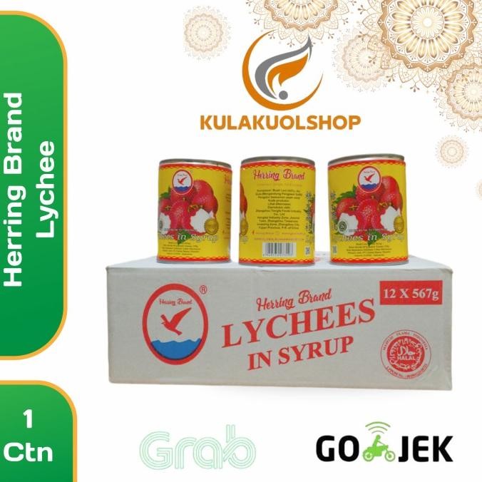 

Herring Brand Leci Kaleng / lychee in syrup 567gr - 1Ctn