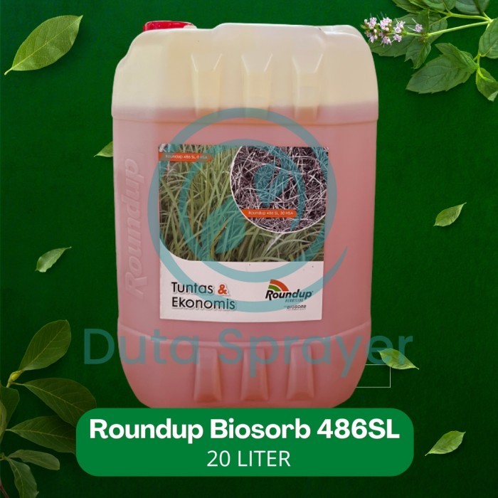 Terbaru ROUNDUP 486 SL 20 liter Herbisida Pembasmi Rumput 20 liter - Gojek 100% ori