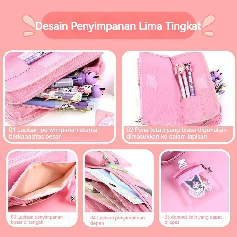 

dg-78 Penjual LokalKuromi Tempat Pensil Kapasitas Besar Multifungsi Untuk Sekolah Premium