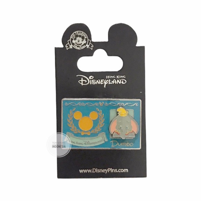 Pin - Original Hongkong Disneyland Dumbo Mickey Pin Bross Trading Koleksi
