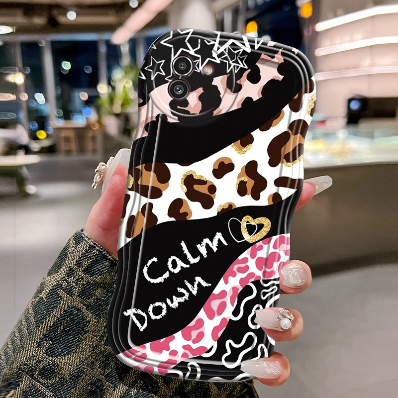 Casing Hp Untuk Samsung Galaxy A03 Case Casing Softcase lembut pola macan tutul HP Kesing trendi bar