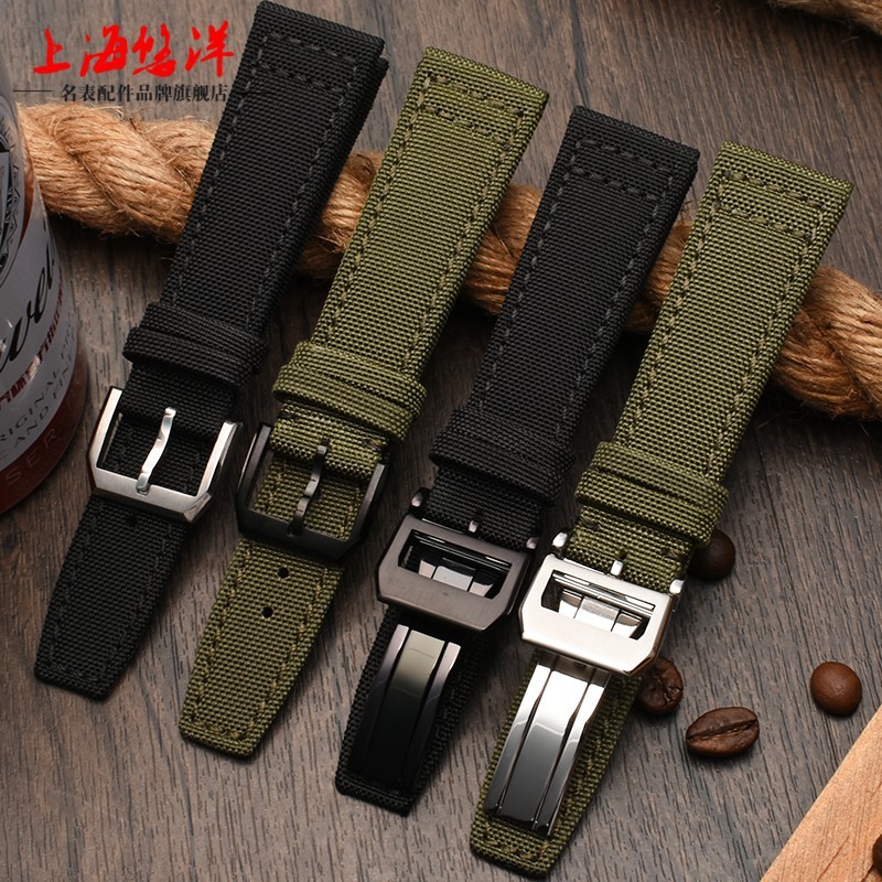 【Stok Tersedia】Tali jam tangan nilon kanvas pria IWC pilot Portuguese Portofino 20 21 22mm |dgcOmJ7v