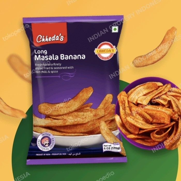 

((((()paling dicari] CHHEDA'S LONG MASALA BANANA CHIPS 170GM