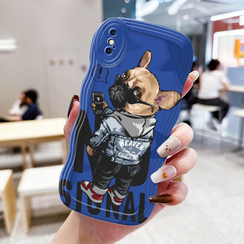 Casing Hp Untuk iPhone X XS Max Xr Case Softcase Casing lembut baru trendi HP Kesing anjing kecil pe