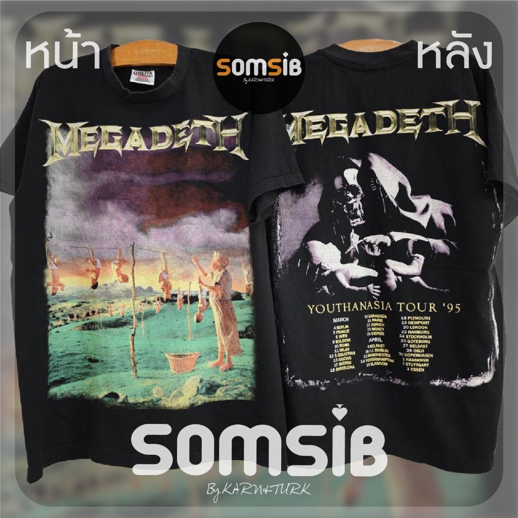 Kemeja Pudar MEGADETH-Pakaian Gantung |7d2oZk5q|
