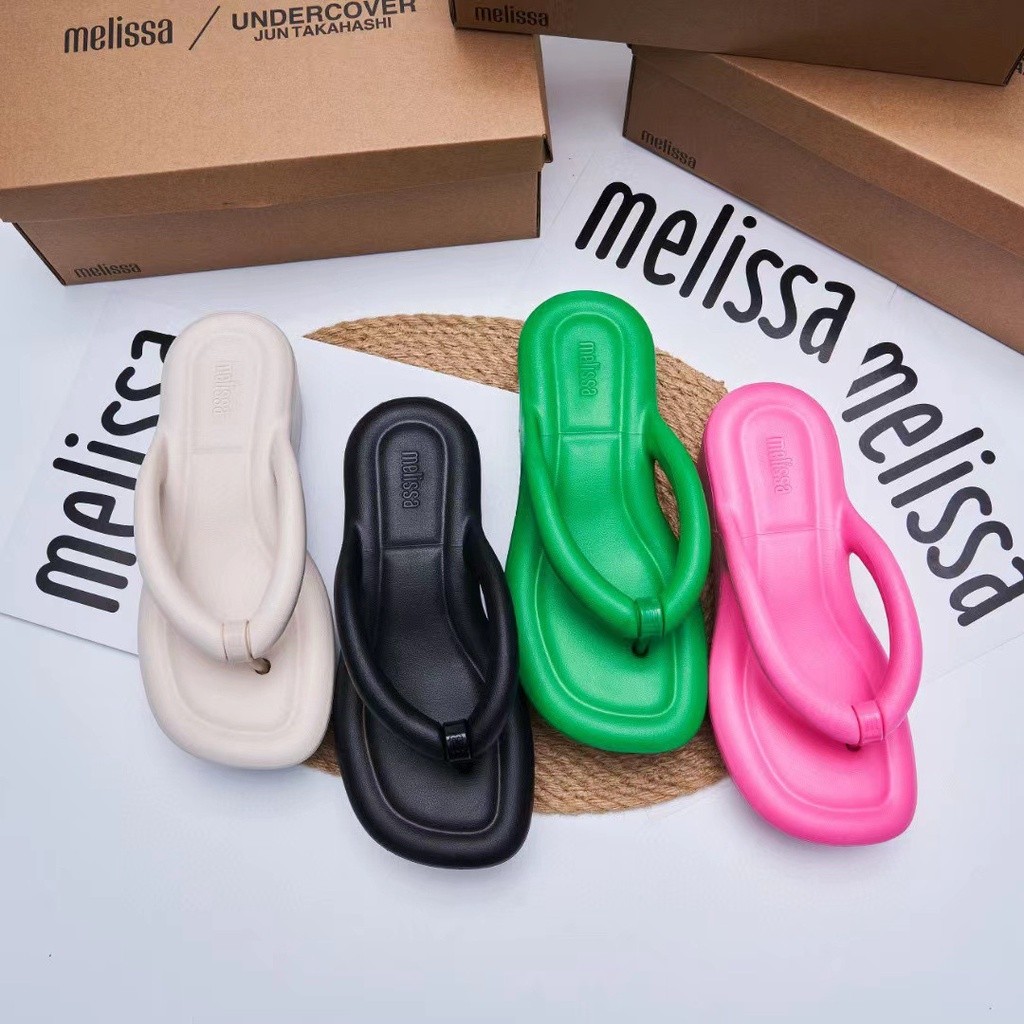 Sandal Jepit Melissa Wanita Platform |TEnuBPJr|