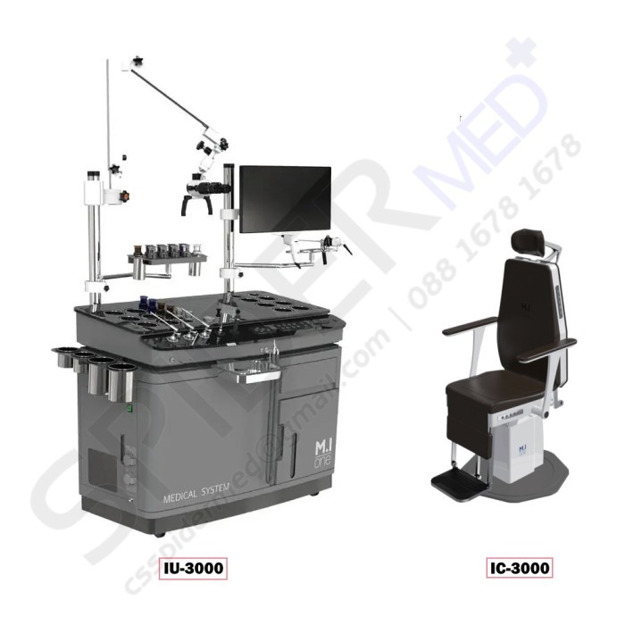 M.I One ENT Unit Complete IU 3000 + IC 3000 Workstation Treatment Set / Alat Meja Kursi Periksa Pasi