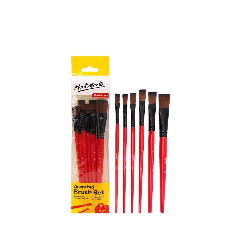 

OHSOME - Mont Marte BMHS0064 Kuas Lukis Berbagai Ukuran 6pcs