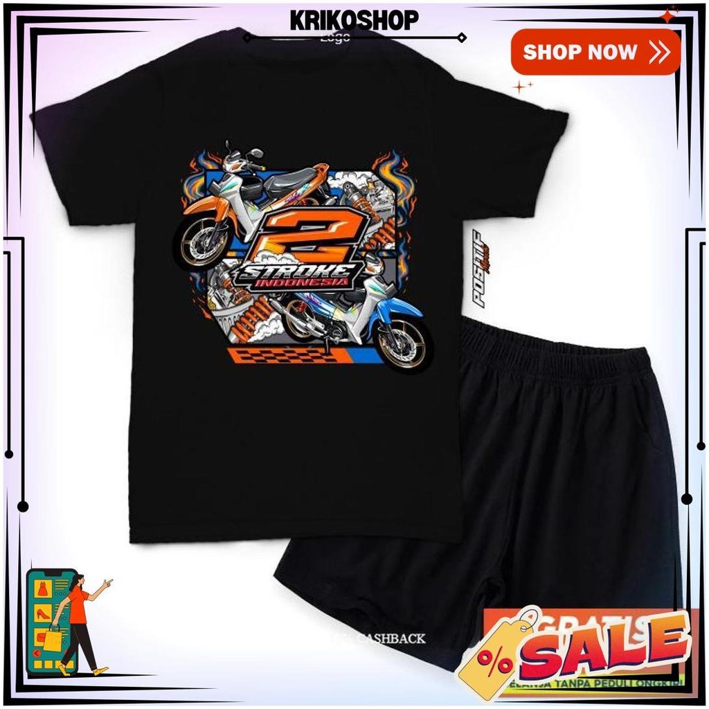Baju Kaos Setelan Anak 2 Stroke Indonesia Distro Racing Bg Gratis Ongkir