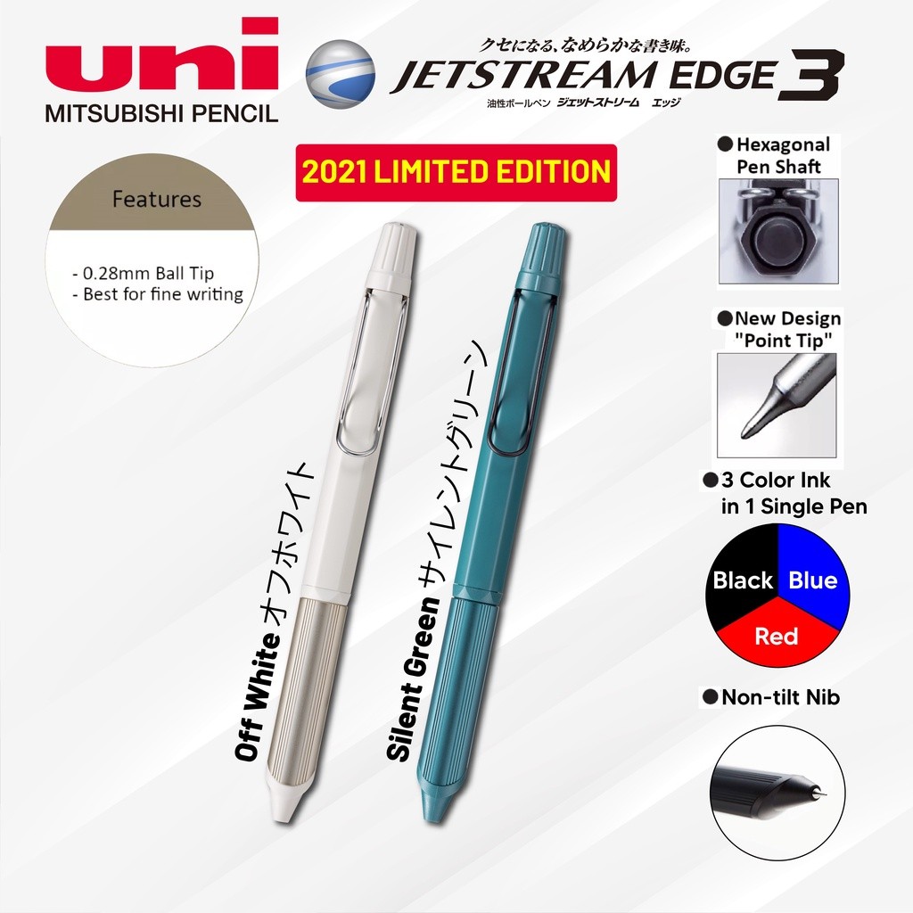 

【Uni】Jetstream Edge 3 in 1 Pulpen Multiwarna 0.28mm SXE3-2503-28 GRATIS 3*ISI ULANG |6E32BF0E|