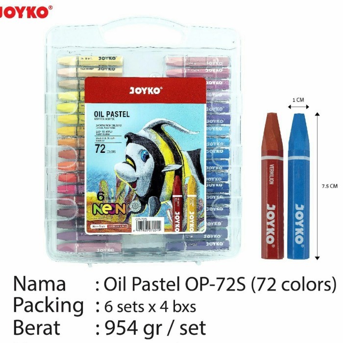 

JOYKO OIL PASTEL 72 CRAYON KRAYON
