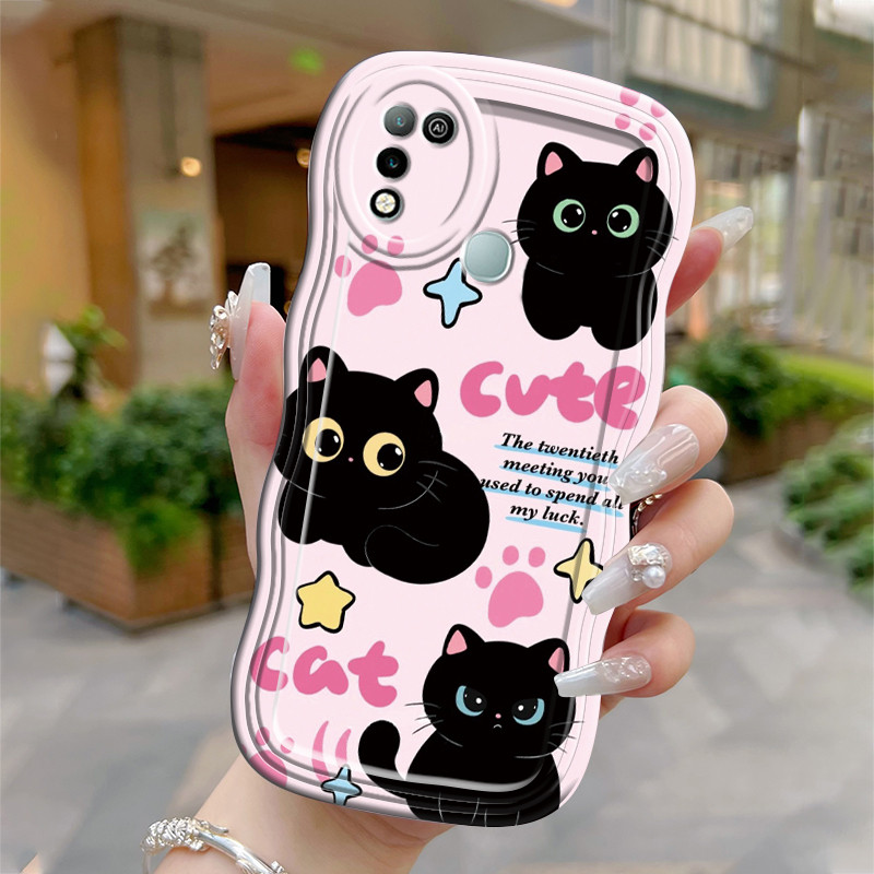 Casing Hp Untuk Infinix Hot 9 Play Hot 10 Play Hot 11 Play Case Casing pola kucing bagus Kasing HP A