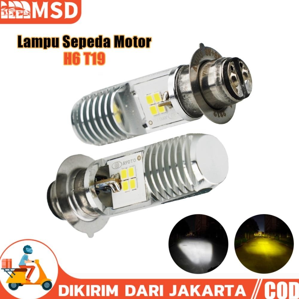 Original Led Lampu Depan Motor Lampu Led Motor Super Terang Depan Lampu H6 Led Motor Bohlam Lampu De