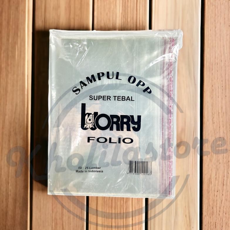 

Sampul Buku Plastik OPP Folio Worry isi 25 lembar yang laris