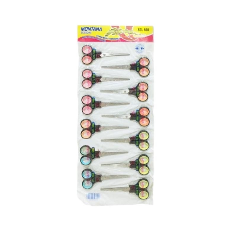 

(12 pcs) Gunting Tanggung Renteng Montana STL-560 yang laris
