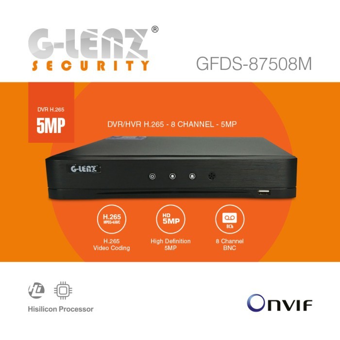 Terbaru Glenz Cctv Dvr 8Ch 5Mp - Gfds 87508M (5Mp)