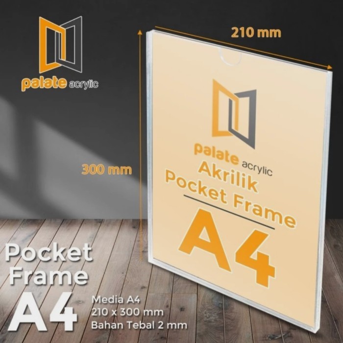 

Sale Acrylic Pocket Frame / Akrilik Pocket A4 2Mm - Landscape