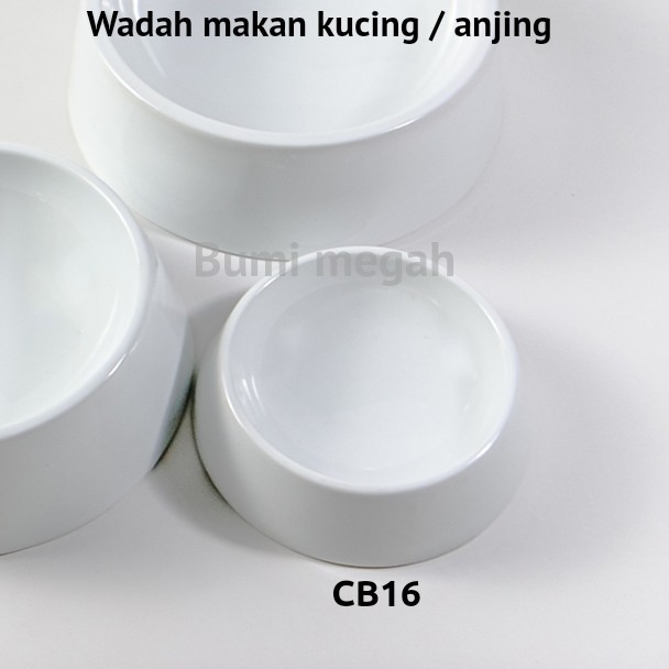 BERMUTU Tempat makan kucing / Wadah makan kucing Keramik indokeramik