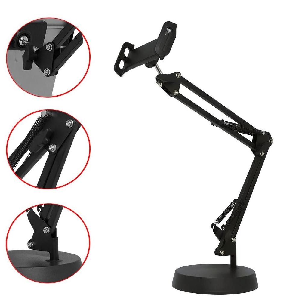 Kekinian Multifunctional Bracket S77 Stand Hp Meja Fahrenheit Putar 360 Derajat / Holder Hp / Duduka