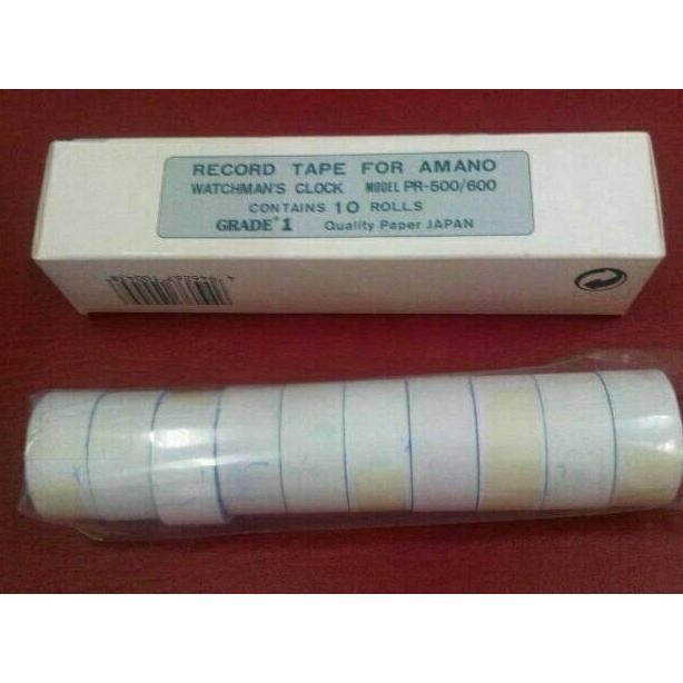 

TERMURAH - KERTAS AMANO PR-600 / 500 - LABEL / RECORD TAPE