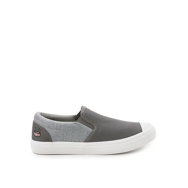 SEPATU WANITA HUSH PUPPIES JAYCEE LAZY DOG SLIP ON GREY SEPATU SLIP ON SNEAKERS SELOP LOAFERS SHOES 