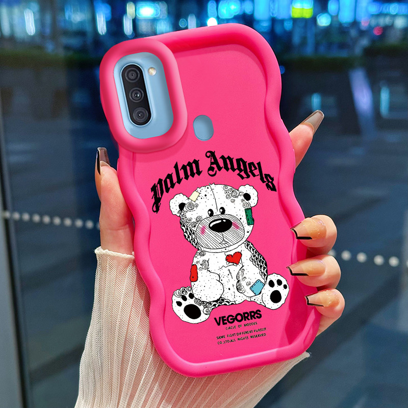 Casing Hp Untuk Samsung A11 M11 Case Casing HP pola Beruang robot lucu Macaron Softcase Kasing Silik