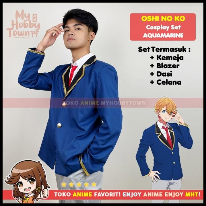 Kostum Cosplay Anime Oshi No Ko Aquamarine Hoshino
