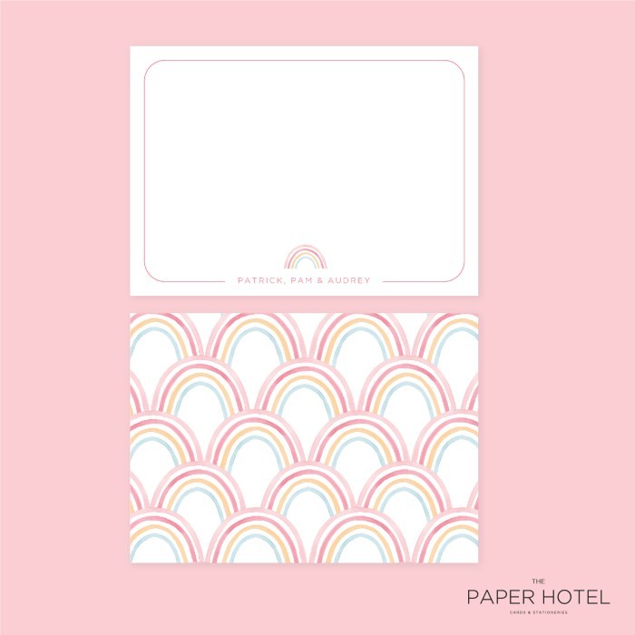 

2 Sided Notecard - The Rainbow (Personalized Initials/ Name, 16pcs)