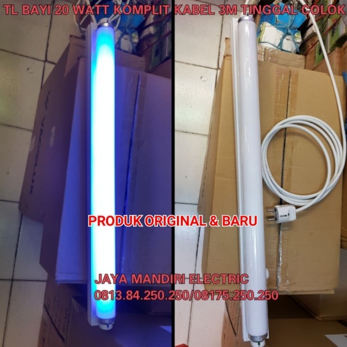 Promo!! Lampu Tl Bayi Philips 20 Watt Komplit Tinggal Colok Kabel 3 Meter