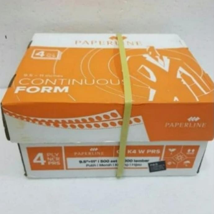 

Kertas Komputer Continuous From 4Ply WARNA 9.5 x 11 NCR PAPERLINE