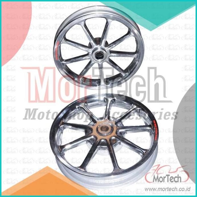 Velg Pelek Racing Lebar Power Sun Mio Soul GT 125 Palang 9 Chrome 140