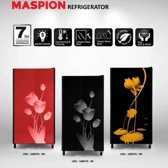 monggo] Kulkas / Lemari Es Maspion 1 Pintu URG-168 NTG