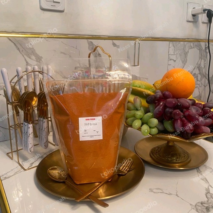 

Lhiu - Paprika Bubuk/1Kg Paprika Smoke/ Paprika Powder Asli Nass Bumbu Rempah