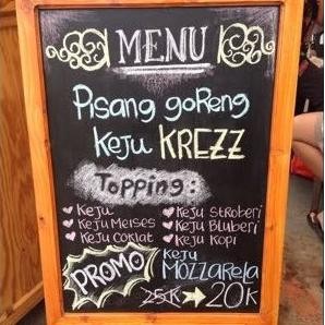 

Papan Tulis Kapur Menu Cafe TL